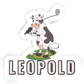 Sticker Leopold Cow Image