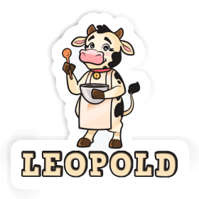 Vache Autocollant Leopold Image