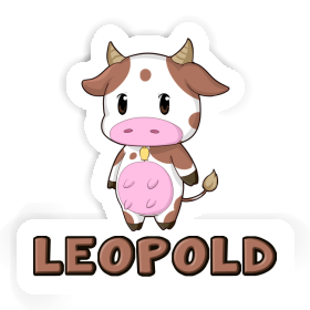 Autocollant Vache Leopold Image