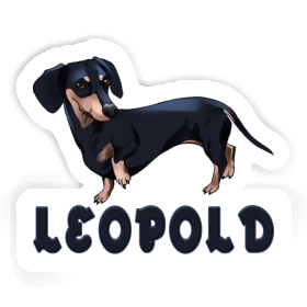 Leopold Sticker Dachshund Image