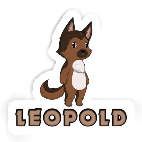 Leopold Autocollant Berger allemand Image