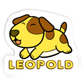 Aufkleber Hund Leopold Image