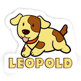 Chien Autocollant Leopold Image