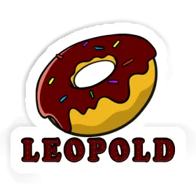 Sticker Leopold Donut Image