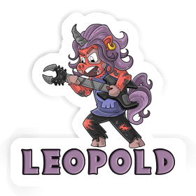 Rocking Unicorn Sticker Leopold Image