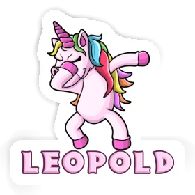 Aufkleber Einhorn Leopold Image