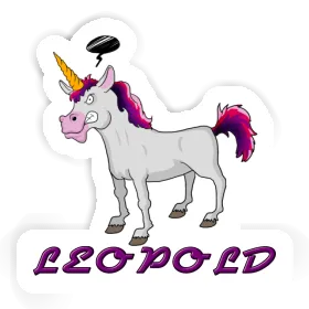 Sticker Einhorn Leopold Image