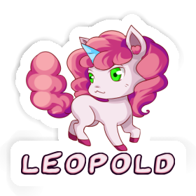 Sticker Unicorn Leopold Image