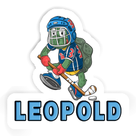 Leopold Aufkleber Eishockeyspieler Image