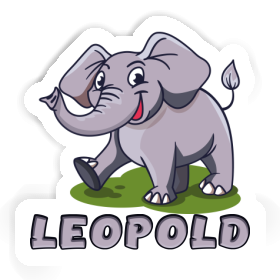 Elephant Sticker Leopold Image