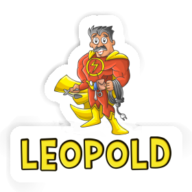 Sticker Elektriker Leopold Image