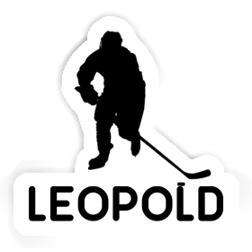 Leopold Aufkleber Eishockeyspieler Image