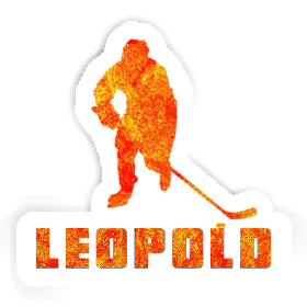 Joueur de hockey Autocollant Leopold Image