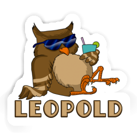 Leopold Autocollant Hibou Image