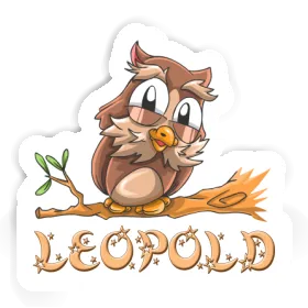 Sticker Leopold Owl Image