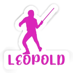 Leopold Sticker Fencer Image