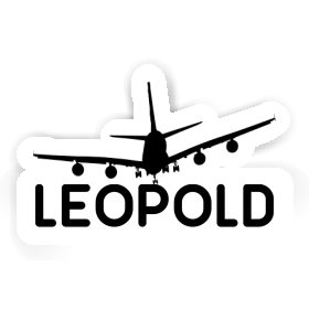 Sticker Airplane Leopold Image