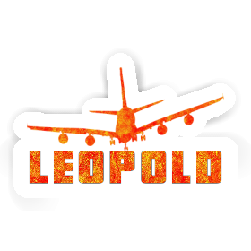 Autocollant Leopold Avion Image