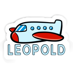 Autocollant Leopold Avion Image