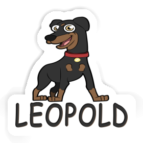 Pinscher Autocollant Leopold Image