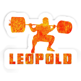 Leopold Sticker Weightlifter Image