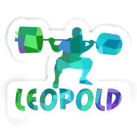 Leopold Sticker Gewichtheber Image