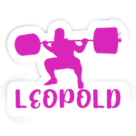 Sticker Gewichtheberin Leopold Image