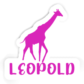 Giraffe Sticker Leopold Image