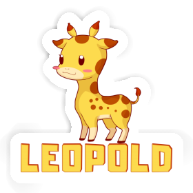 Sticker Giraffe Leopold Image