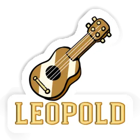 Sticker Leopold Guitar Image