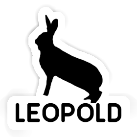 Autocollant Leopold Lapin Image