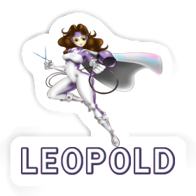 Sticker Hairdresser Leopold Image