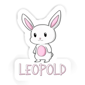 Sticker Leopold Hare Image