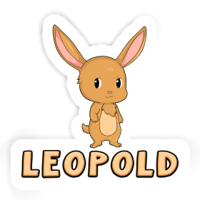 Sticker Rabbit Leopold Image