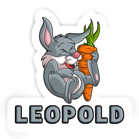 Sticker Leopold Osterhase Image