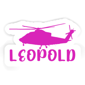 Leopold Aufkleber Helikopter Image