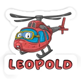 Leopold Sticker Helicopter Image