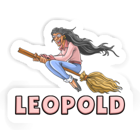 Leopold Sticker Witch Image