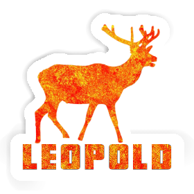 Cerf Autocollant Leopold Image