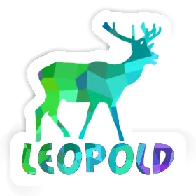 Sticker Leopold Deer Image