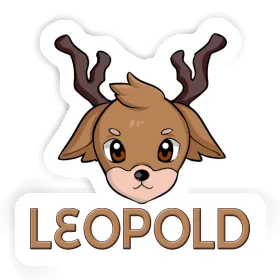 Deerhead Sticker Leopold Image