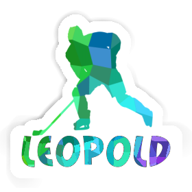 Sticker Leopold Hockey Player Image