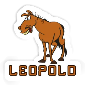 Sticker Leopold Pferd Image