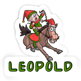 Cavalier Autocollant Leopold Image