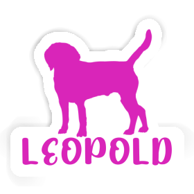 Chien Autocollant Leopold Image