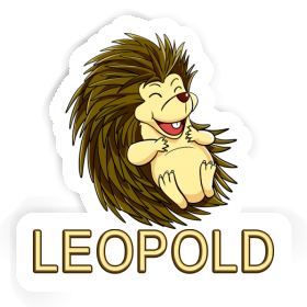 Hérisson Autocollant Leopold Image