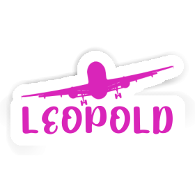 Sticker Airplane Leopold Image