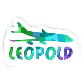 Sticker Leopold Jumbo-Jet Image