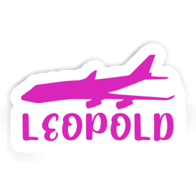 Aufkleber Jumbo-Jet Leopold Image