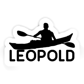 Kayaker Sticker Leopold Image